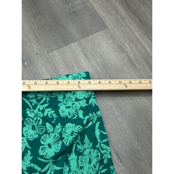 NWT Rip Skirt Womens Hibiscus Green Floral Stretch Wrap Mini Skirt Size XX-Large - Picture 7 of 8